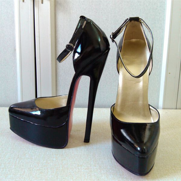 20cm heel height genuine leather pointed toe stiletto heel pumps party shoes us size 5-14.5 no.y2016, Black
20cm heel height genuine leather pointed toe stiletto heel pumps party shoes us size 5-14.5 no.y2016, Black
