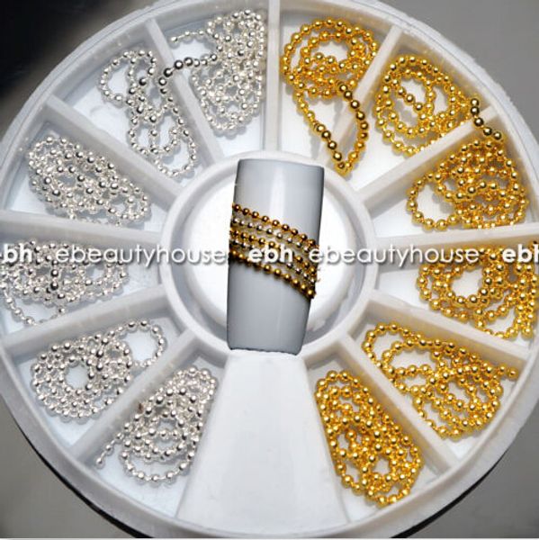 wholesale-12 pcs gold silver 3d nail art alloy beads chain diy decoration stamping+ wheel na693, Silver;gold
wholesale-12 pcs gold silver 3d nail art alloy beads chain diy decoration stamping+ wheel na693, Silver;gold