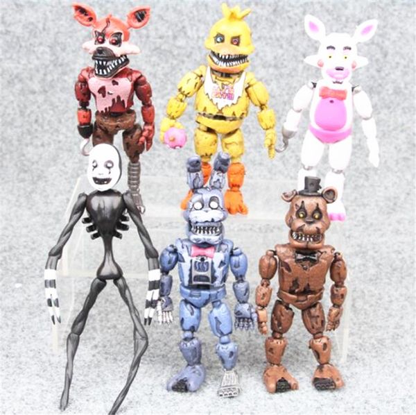 6 шт. /компл. пять ночей в Фредди'; S фигурку ПВХ Fnaf 15 см Бонни Фокси Фредди Fazbear медве
6 шт. /компл. пять ночей в Фредди'; S фигурку ПВХ Fnaf 15 см Бонни Фокси Фредди Fazbear медве