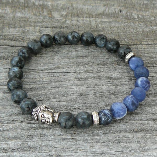 sn0238 buddha bracelet mens or womens stretch bracelet natural stone bracelet gray larvikite braizl blue stripe stone bracelet, Black
sn0238 buddha bracelet mens or womens stretch bracelet natural stone bracelet gray larvikite braizl blue stripe stone bracelet, Black