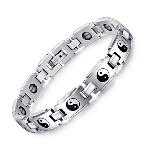 new arrival pure 316l stainless steel new fashion health taiji eight diagrams bracelet bangle men's holiday gifts, Black
new arrival pure 316l stainless steel new fashion health taiji eight diagrams bracelet bangle men's holiday gifts, Black