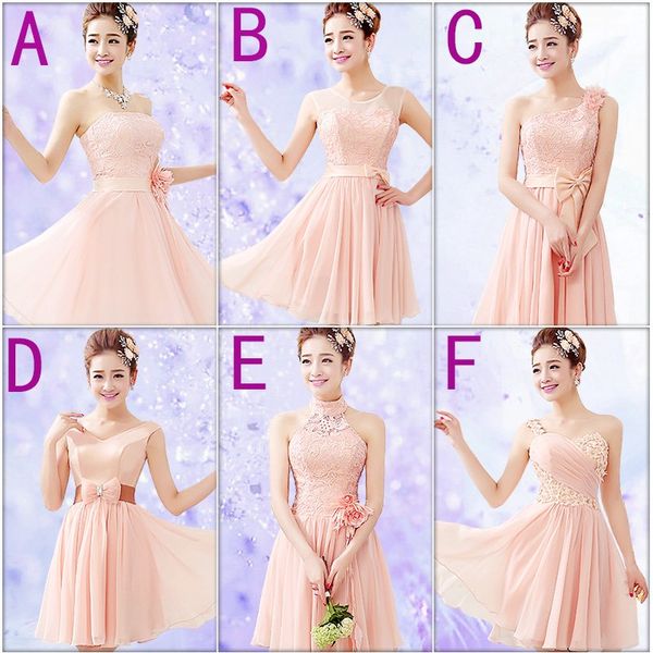 pink fashion short lace chiffon bridesmaid dress 2019 strapless party dress gowns a-f style mixed order, White;pink
pink fashion short lace chiffon bridesmaid dress 2019 strapless party dress gowns a-f style mixed order, White;pink
