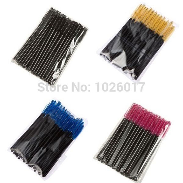 200pcs (50pcs of 4 colors) /lot disposable eyelash mini brush mascara wands applicator spoolers makeup
200pcs (50pcs of 4 colors) /lot disposable eyelash mini brush mascara wands applicator spoolers makeup