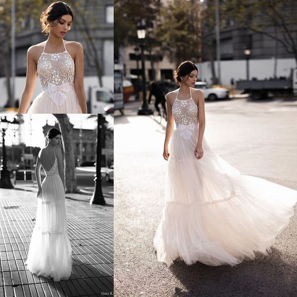 gali karten чешские свадебные платья 2018 весна couture спагетти кружева с открытой спиной тюль страна пляжное свадебное платье с бантом, White
gali karten чешские свадебные платья 2018 весна couture спагетти кружева с открытой спиной тюль страна пляжное свадебное платье с бантом, White