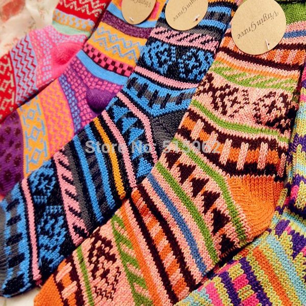 wholesale-crazy socks contrast color women's colors style loose plus stocks, Black;white 
wholesale-crazy socks contrast color women's colors style loose plus stocks, Black;white