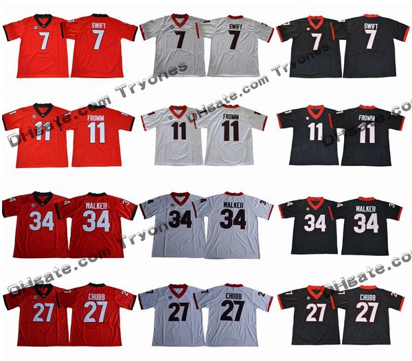 2018 georgia bulldogs college football jerseys 11 jake fromm 7 d'andre swift 27 nick chubb 34 herchel walker black stitched football je, Black;red
2018 georgia bulldogs college football jerseys 11 jake fromm 7 d'andre swift 27 nick chubb 34 herchel walker black stitched football je, Black;red