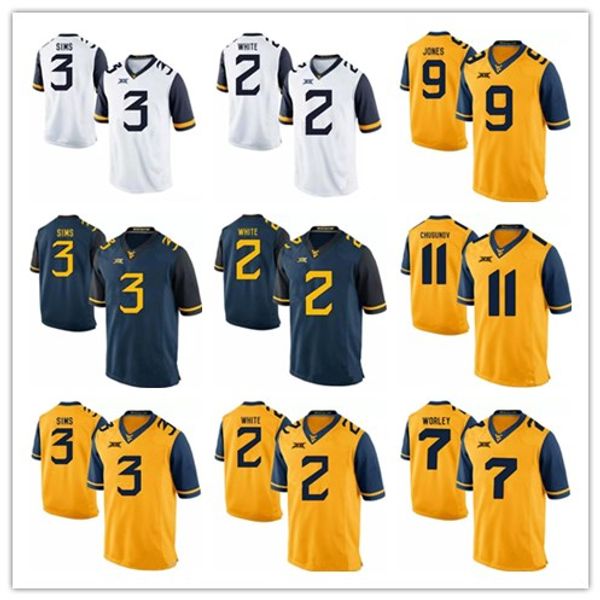 mens adam jones west virginia mountaineers sims will grier limited jersey gold yellow white navy blue stitched college football jerse, Black;red
mens adam jones west virginia mountaineers sims will grier limited jersey gold yellow white navy blue stitched college football jerse, Black;red