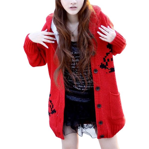 wholesale- autumn winter cardigan coat korean loose big yards long jumper plus thick velvet hooded knit sweater women vestidos lxj366, White;black
wholesale- autumn winter cardigan coat korean loose big yards long jumper plus thick velvet hooded knit sweater women vestidos lxj366, White;black