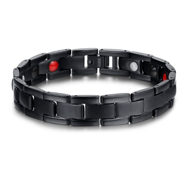 cool men's classical gift pure 316l stainless steel never fade black magnetic therapy health bracelet bangle high quality
cool men's classical gift pure 316l stainless steel never fade black magnetic therapy health bracelet bangle high quality