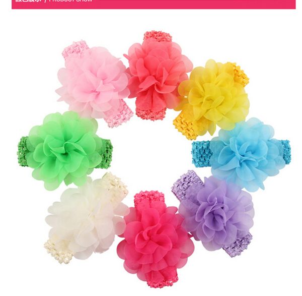 new 8-color yarn hair accessories baby hair band children in Europe and America chiffon flower headband optional 16pcs
new 8-color yarn hair accessories baby hair band children in Europe and America chiffon flower headband optional 16pcs