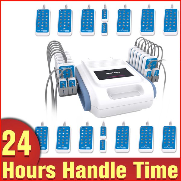 price body slimming fat removal dual wavelength beauty device with 16 pads 160mw lipo laser