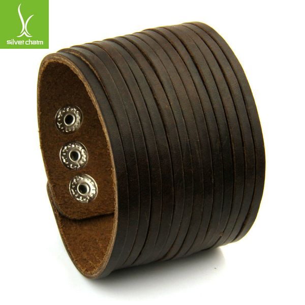 2014 new arrival leather cuff wide bracelet and rope bangles brown for men fashion man braclets jewelry pi0295, Silver
2014 new arrival leather cuff wide bracelet and rope bangles brown for men fashion man braclets jewelry pi0295, Silver