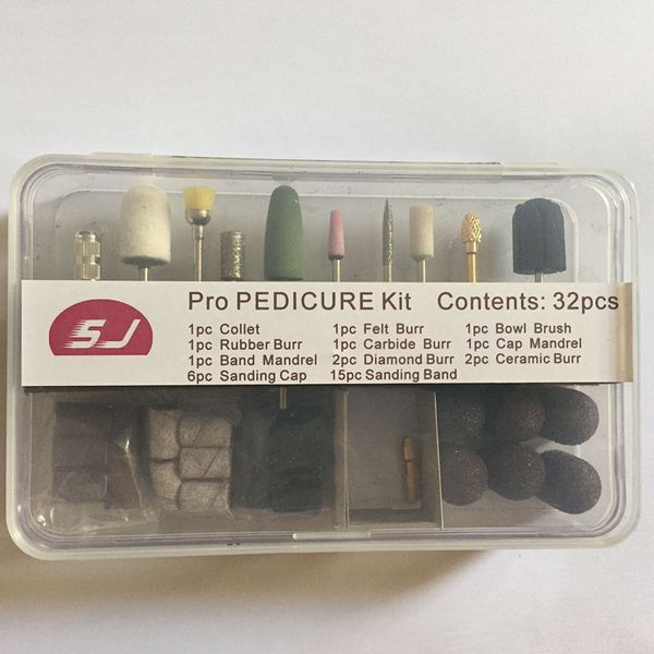 wholesale-2016 new pro pedicure kit 15 kinds / set(32pcs) nail art drill professional electric machine manicure drill bit tools set kit
wholesale-2016 new pro pedicure kit 15 kinds / set(32pcs) nail art drill professional electric machine manicure drill bit tools set kit