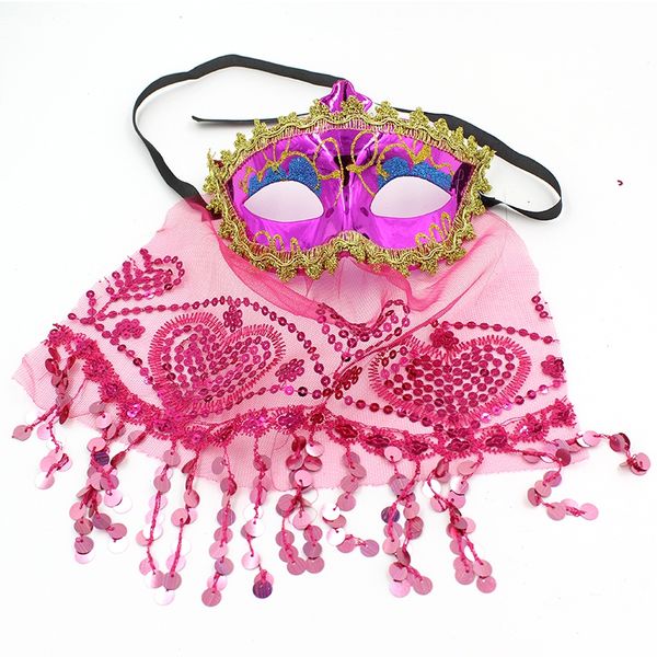 Belly Dance Sexy Princess Mask Color PVC Lace Secret Women Mask with Veil Masquerade Party Decoration Festive Supplies 20pcs/lot SD428
Belly Dance Sexy Princess Mask Color PVC Lace Secret Women Mask with Veil Masquerade Party Decoration Festive Supplies 20pcs/lot SD428