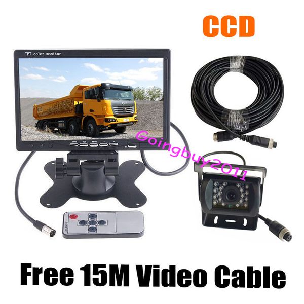 12v-24v 7" lcd monitor bus truck van rear view kit + 4pin 18 ir ccd car reversing camera with 15m cable waterproof ing
12v-24v 7" lcd monitor bus truck van rear view kit + 4pin 18 ir ccd car reversing camera with 15m cable waterproof ing