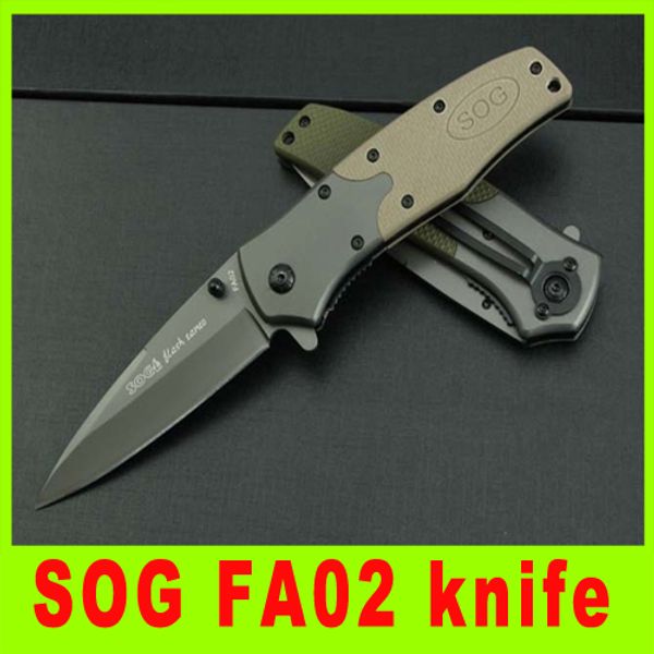 Folding knife SOG FA02 Fast-open knife Outdoor survival Rescue Pocket Knife hunting knives best christmas gift 611L
Folding knife SOG FA02 Fast-open knife Outdoor survival Rescue Pocket Knife hunting knives best christmas gift 611L