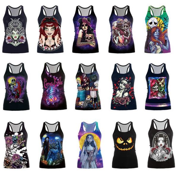 Halloween Gothic Skull Print Blouse Vest T Shirt Tops Singlet Women Girl Sleeveless Strechy Bodycon Blouse 20pcs OOA3414
Halloween Gothic Skull Print Blouse Vest T Shirt Tops Singlet Women Girl Sleeveless Strechy Bodycon Blouse 20pcs OOA3414