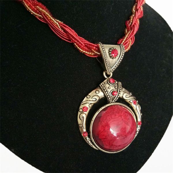 vintage necklace jewelry fashion retro bohemia style multilayer beads chain crystal round stone pendant necklace for women, Silver
vintage necklace jewelry fashion retro bohemia style multilayer beads chain crystal round stone pendant necklace for women, Silver