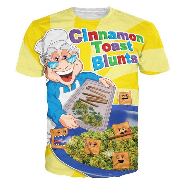 tshirts fashion women/men Cinnamon Toast Blunts print Crewneck t shirt funny food t shirt Casual cartoon tee shirt 3d t-shirts
tshirts fashion women/men Cinnamon Toast Blunts print Crewneck t shirt funny food t shirt Casual cartoon tee shirt 3d t-shirts