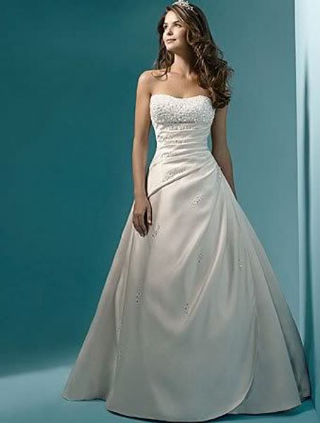 2015 new wedding dresses pearl a line strapless beading vestidos de noiva floor-length garden bridal gowns qs42, White
2015 new wedding dresses pearl a line strapless beading vestidos de noiva floor-length garden bridal gowns qs42, White