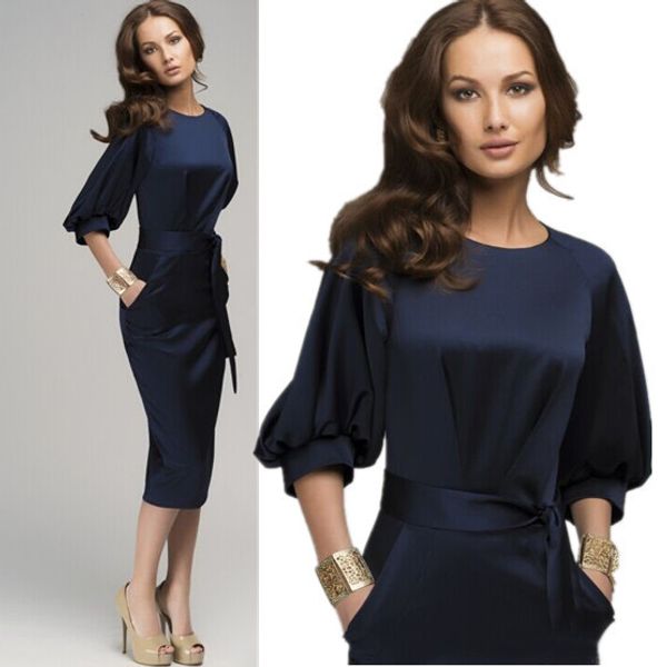 wholesale-summer woman dreses 2015 lantern sleeve blue jeans dresses european woman office work wear prom dresses with belt, Black;gray
wholesale-summer woman dreses 2015 lantern sleeve blue jeans dresses european woman office work wear prom dresses with belt, Black;gray