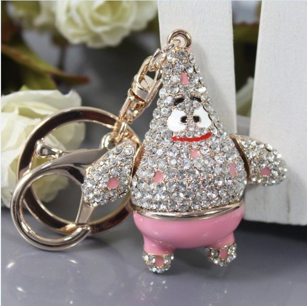 unique creative design crystal rhinestone cool pink fat starfish keychain keyring bag/purse charm gift real gold plated key holder, Slivery;golden
unique creative design crystal rhinestone cool pink fat starfish keychain keyring bag/purse charm gift real gold plated key holder, Slivery;golden