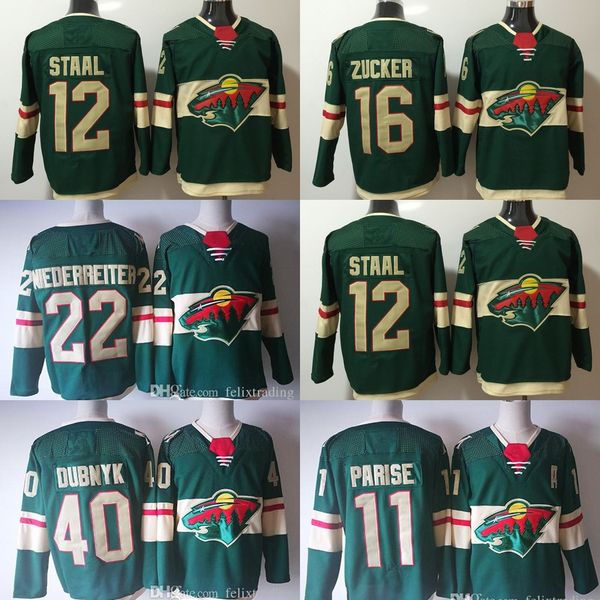 12 Eric Staal Jersey 2017-2018 Season 16 Jason Zucker 11 Zach Parise 22 Nino Niederreiter 40 Devan Dubnyk Minnesota Wild Hockey Jerseys
12 Eric Staal Jersey 2017-2018 Season 16 Jason Zucker 11 Zach Parise 22 Nino Niederreiter 40 Devan Dubnyk Minnesota Wild Hockey Jerseys