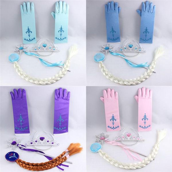 4pcs/set princess girl kids hair accessories tiara cosplay plastic crown +wig+plastic magic wand+glove costume ing, Blue
4pcs/set princess girl kids hair accessories tiara cosplay plastic crown +wig+plastic magic wand+glove costume ing, Blue