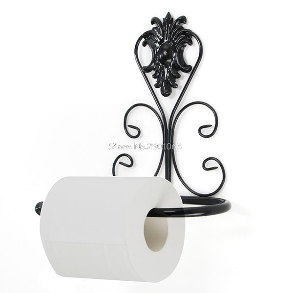 wholesale- vintage iron toilet paper towel roll holder bathroom wall mount rack black h06
wholesale- vintage iron toilet paper towel roll holder bathroom wall mount rack black h06