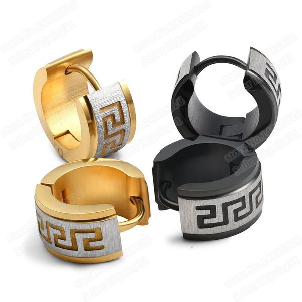 Vintage Punk Jewelry Stainless Steel Hoop Earrings for Men Women Huggie Earrings Unique Great Wall Earing Jewellery
Vintage Punk Jewelry Stainless Steel Hoop Earrings for Men Women Huggie Earrings Unique Great Wall Earing Jewellery
