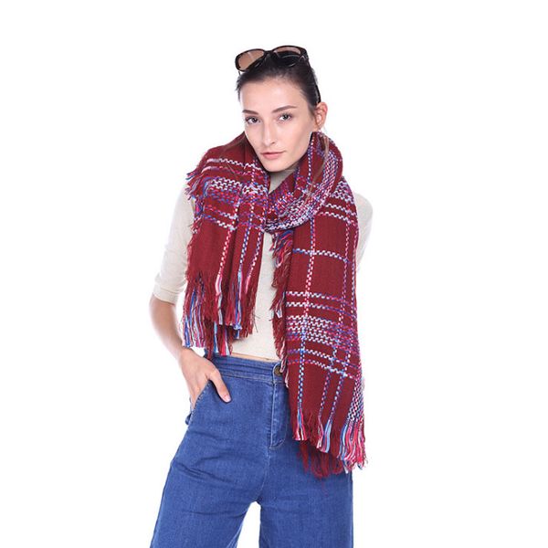 scarf cashmere simple classical plaid six colours mixed girls warm scarves winter new arrivals loops 180cmx60cm big size wraps s41, Blue;gray 
scarf cashmere simple classical plaid six colours mixed girls warm scarves winter new arrivals loops 180cmx60cm big size wraps s41, Blue;gray