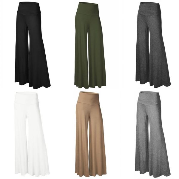 women casual high waist loose wide leg long pants palazzo dance trousers s-2xl wk5008, Black;white
women casual high waist loose wide leg long pants palazzo dance trousers s-2xl wk5008, Black;white