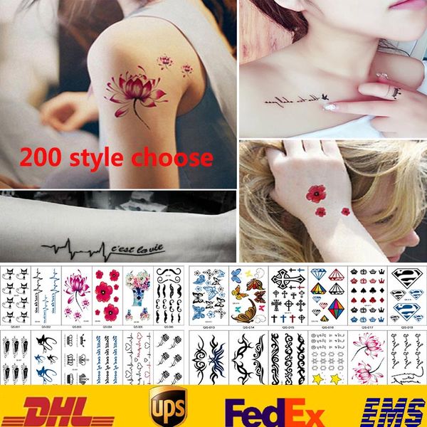 200 style tattoo stickers waterproof body art temporary tattoos stickers women men jewelry gifts health beauty product hh-s17
200 style tattoo stickers waterproof body art temporary tattoos stickers women men jewelry gifts health beauty product hh-s17