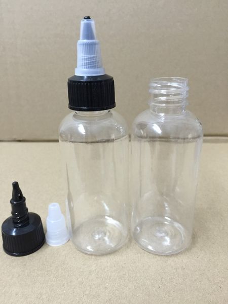 

Пустой 60мл ПЭТ E-CIG Пластиковые бутылки капельницы с откручивать Caps Pen Форма Eye Dropper иглы бутылки для Vape сока E-жидкость