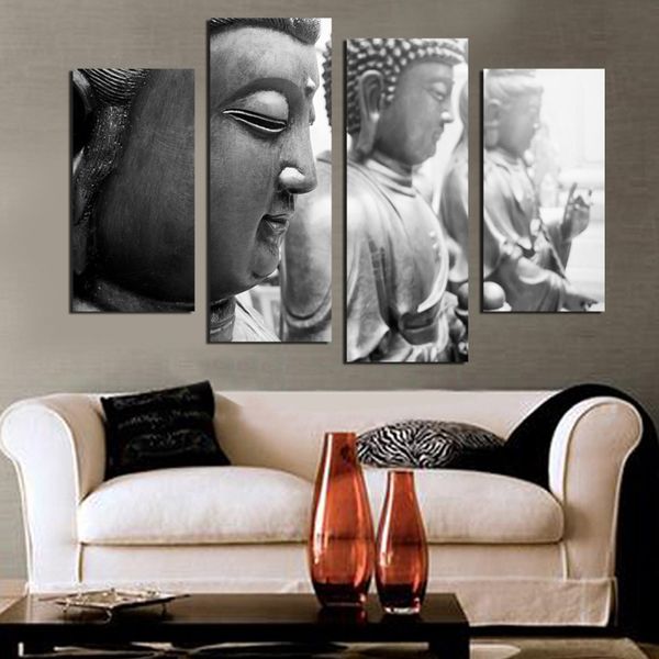 4 piece buddha face canvas painting home decor wall art picture for living room no frame f1857
4 piece buddha face canvas painting home decor wall art picture for living room no frame f1857