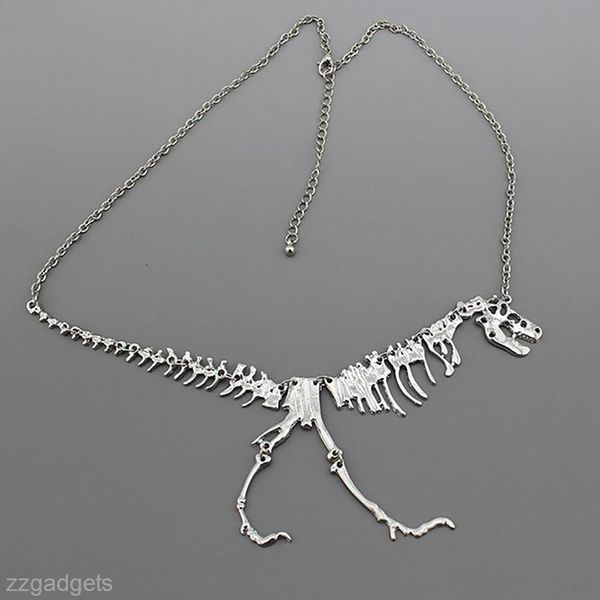 popular women jewelry alloy dinosaur fossil skeleton bone chain necklace pendant #r571, Silver
popular women jewelry alloy dinosaur fossil skeleton bone chain necklace pendant #r571, Silver