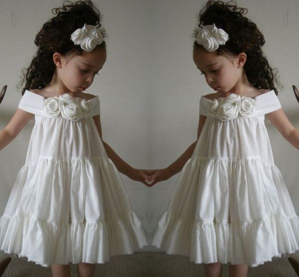 lovely white cap shoulder flower girl dresses for wedding 2017 handmade flowers ruffles girls pageant gowns knee length kids party dresses, White;blue
lovely white cap shoulder flower girl dresses for wedding 2017 handmade flowers ruffles girls pageant gowns knee length kids party dresses, White;blue