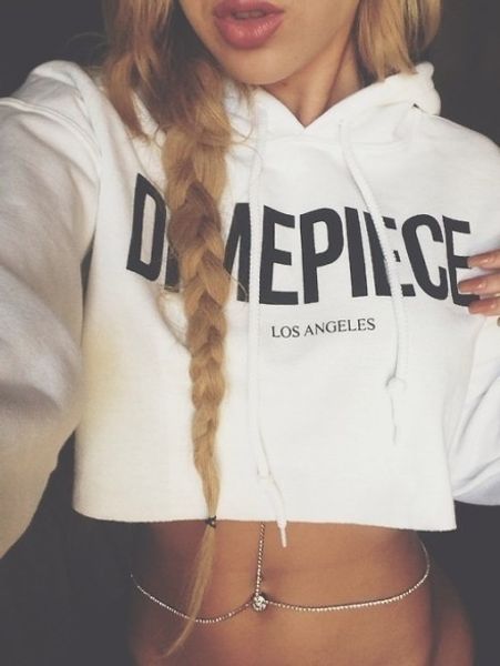 wholesale- 2016 fall and winter dimepiece letters printed hooded fleece short length hoodies sweatshirt for women white ivy park, Black
wholesale- 2016 fall and winter dimepiece letters printed hooded fleece short length hoodies sweatshirt for women white ivy park, Black