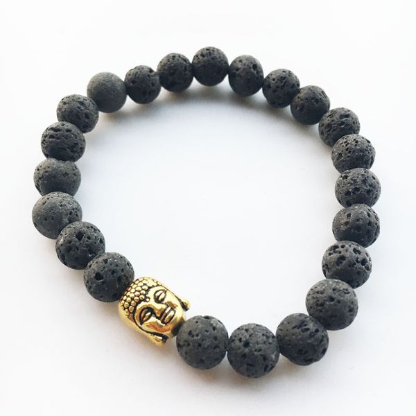 men's women's diffuser jewelry anti-fatigue buddha lava natural stone charms volcanic rock prayer beads bracelet, Black
men's women's diffuser jewelry anti-fatigue buddha lava natural stone charms volcanic rock prayer beads bracelet, Black