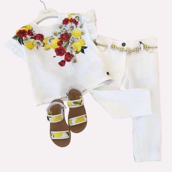 prettybaby 2016 summer girls white lemon two-pieces sets t-shirt trousers lemon flower printed short sleeves tshirt ing
prettybaby 2016 summer girls white lemon two-pieces sets t-shirt trousers lemon flower printed short sleeves tshirt ing