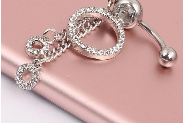 stainless steel pink white belly rings navel rings body jewelry circle full rhinestone pendant navel navel ring ship, Silver
stainless steel pink white belly rings navel rings body jewelry circle full rhinestone pendant navel navel ring ship, Silver