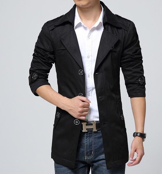 new style mens trench coat fashion single breasted removable hooded slim long trench coat men casual mens long coat with a hood, Tan;black
new style mens trench coat fashion single breasted removable hooded slim long trench coat men casual mens long coat with a hood, Tan;black