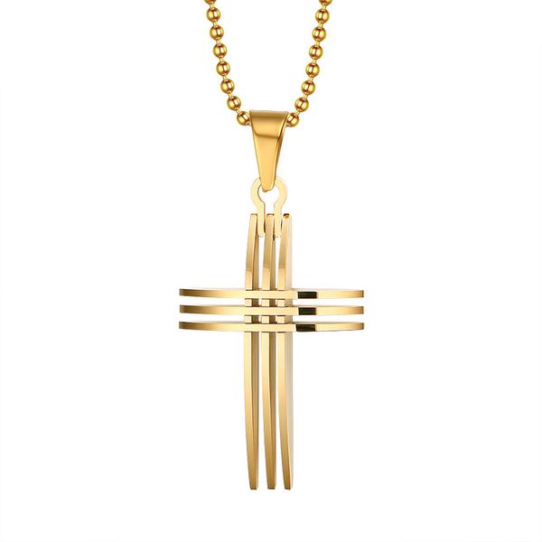 fashion cross necklace pendants 18k gold plated stainless steel with 20inch chain for women men pn-127, Silver
fashion cross necklace pendants 18k gold plated stainless steel with 20inch chain for women men pn-127, Silver