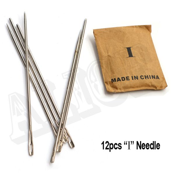 wholesale-12pcs i curved sewing needle weaving needle straight sew in needle for weave, Black;brown
wholesale-12pcs i curved sewing needle weaving needle straight sew in needle for weave, Black;brown