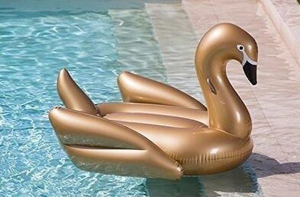 giant inflatable swan float gold 190cm big ride on animal toys seat for floating boat adults outdoor swimming infant toy swim ring #t11
giant inflatable swan float gold 190cm big ride on animal toys seat for floating boat adults outdoor swimming infant toy swim ring #t11