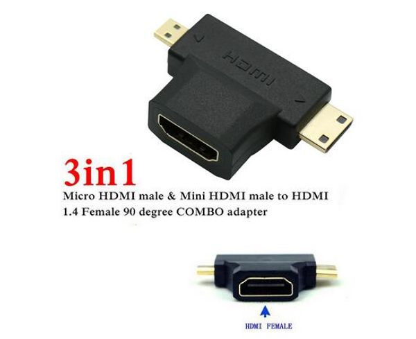 high speed 3 in1 micro hdmi male + mini hdmi male to hdmi 1.4 female cable adapter converter for hdtv 1080p hdmi cables combo
high speed 3 in1 micro hdmi male + mini hdmi male to hdmi 1.4 female cable adapter converter for hdtv 1080p hdmi cables combo