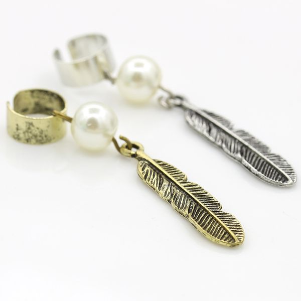 2018 new fashion vintage style simulated pearl jewelry alloy leaves ear cuff clip earrings for women, Silver
2018 new fashion vintage style simulated pearl jewelry alloy leaves ear cuff clip earrings for women, Silver