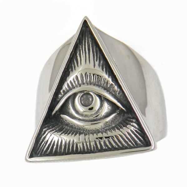 fanssteel stainless steel mens or wemens jewelry masonary tringle all seeing eye god's with cross miracle ring 12w82, Silver
fanssteel stainless steel mens or wemens jewelry masonary tringle all seeing eye god's with cross miracle ring 12w82, Silver