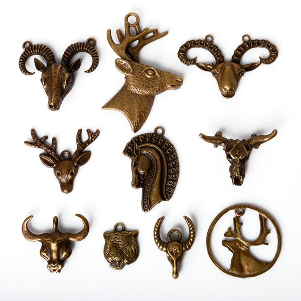 wholesale 19pcs/lot mixed tibetan zinc alloy cattle head charms antique bronze plated pendants for diy jewelry findings jewel, Bronze;silver
wholesale 19pcs/lot mixed tibetan zinc alloy cattle head charms antique bronze plated pendants for diy jewelry findings jewel, Bronze;silver