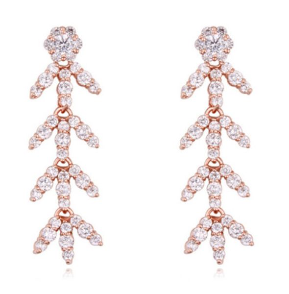 earrings jewelry fashion women luxury zircon 18k gold plated leaves dangle chandelier earrings wholesale ter024, Silver
earrings jewelry fashion women luxury zircon 18k gold plated leaves dangle chandelier earrings wholesale ter024, Silver